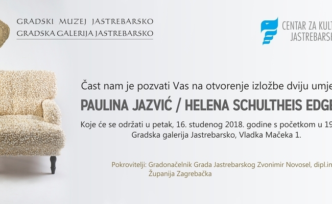 Likovna izložba: PAULINA JAZVIĆ / HELENA SCHULTHEIS EDGELER
