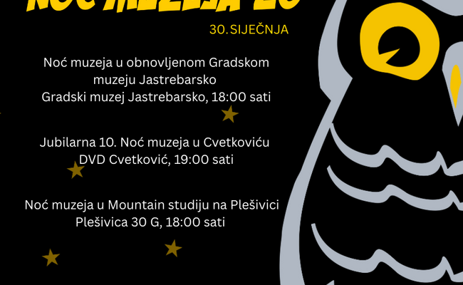 Bogata Noć muzeja u Jastrebarskom