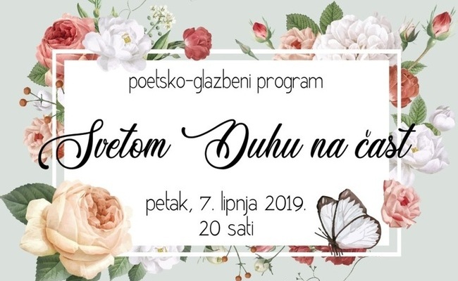 poetsko-glazbeni program Svetom Duhu na čast