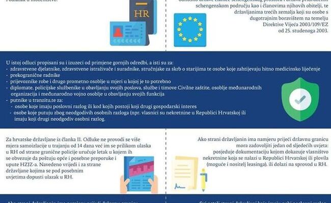 Preporuke za prelazak granice za hrvatske i europske građane 