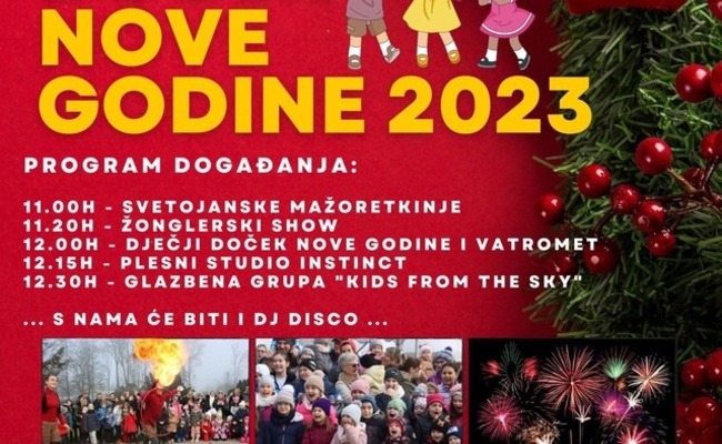 Dječji doček Nove godine 2023