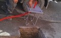 Postavljen stalak za bicikle sa reklamnim panoom